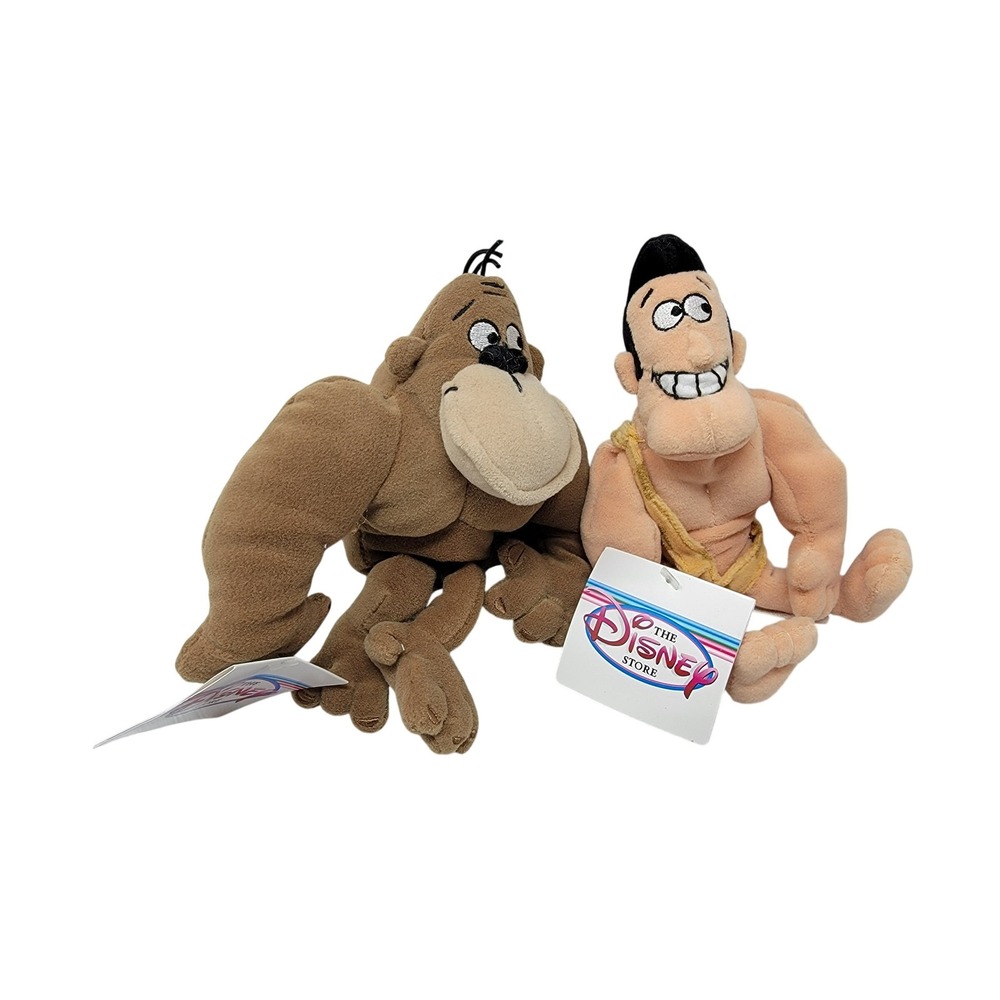 NEW Disney Store Bean‎ Bag Beanie Plush George of the Jungle Ape NWT